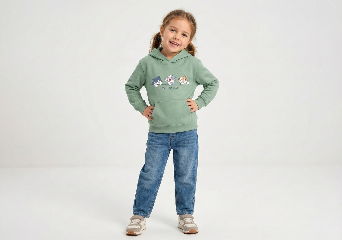 Girls "Three Little Kittens" Best Friends Hoodie