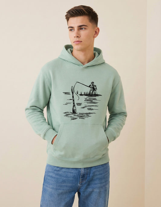 Father & Son Fishing Trip Artistic Hoodie