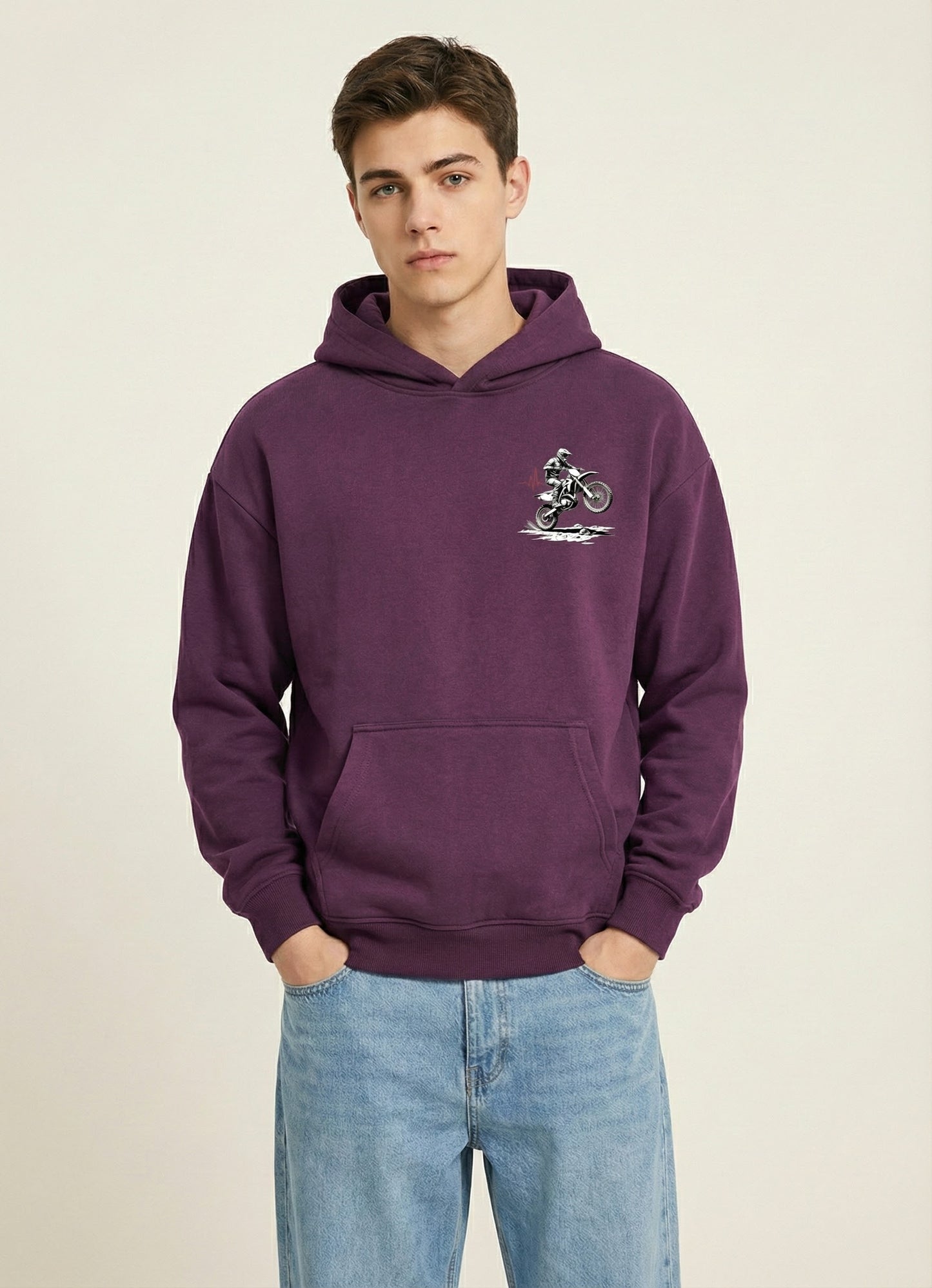 Boy's Motocross Life Graphic Hoodie