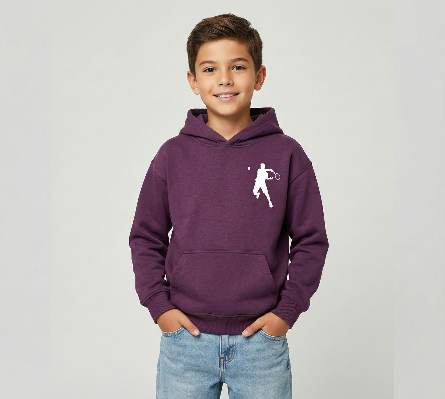 Boys Oversized Tennis Graphic Hoodie