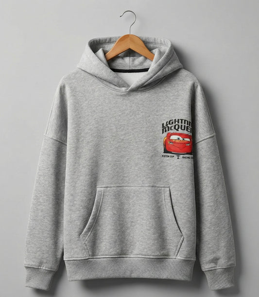 Boys' Graphic Gray Hoodie