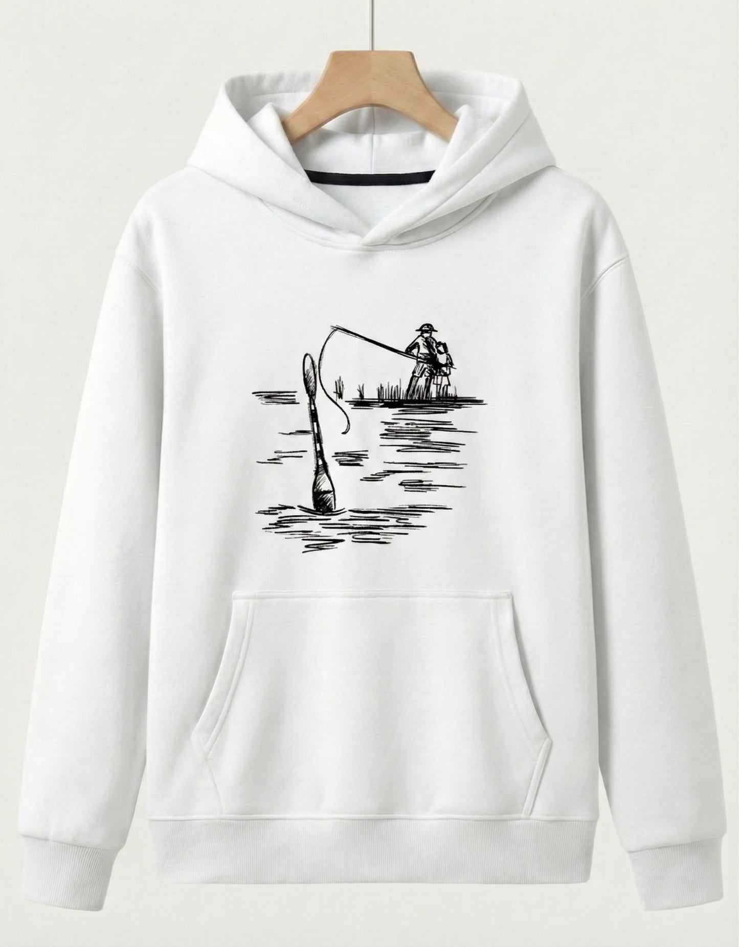 Father & Son Fishing Trip Artistic Hoodie