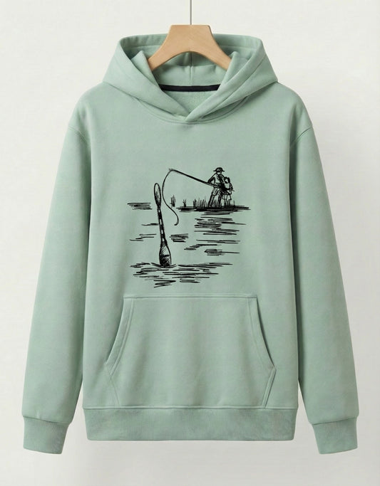 Father & Son Fishing Trip Artistic Hoodie