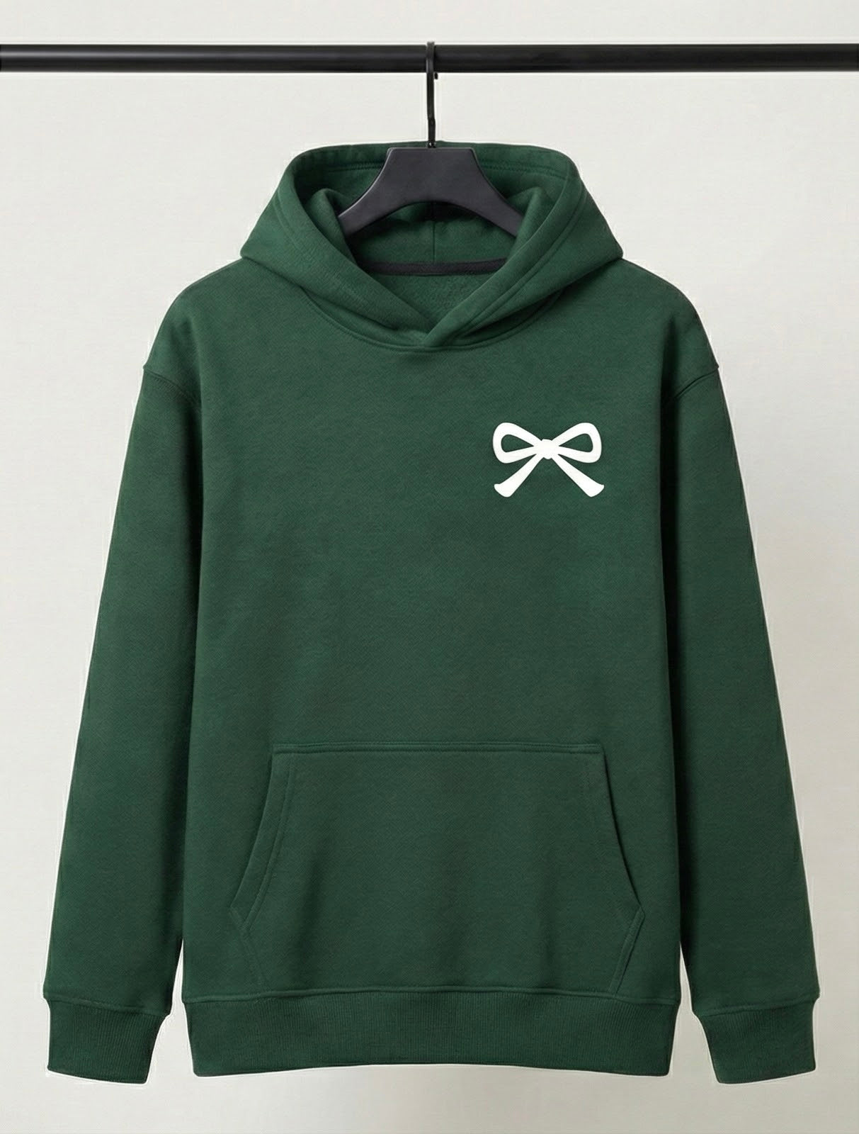 Girls Dainty Bow Oversized Hoodie