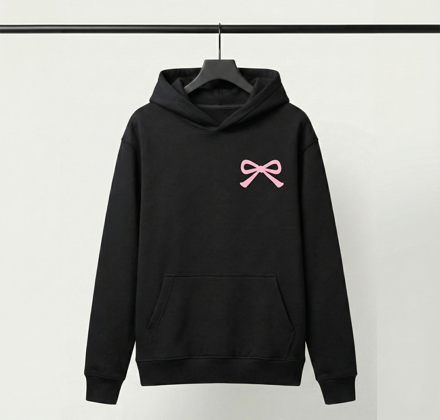 Girls Dainty Bow Oversized Hoodie