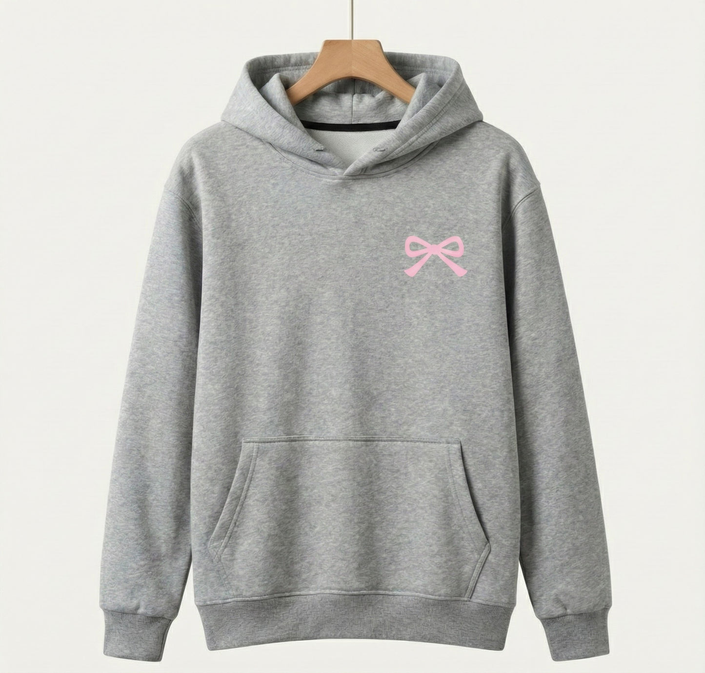 Girls Dainty Bow Oversized Hoodie