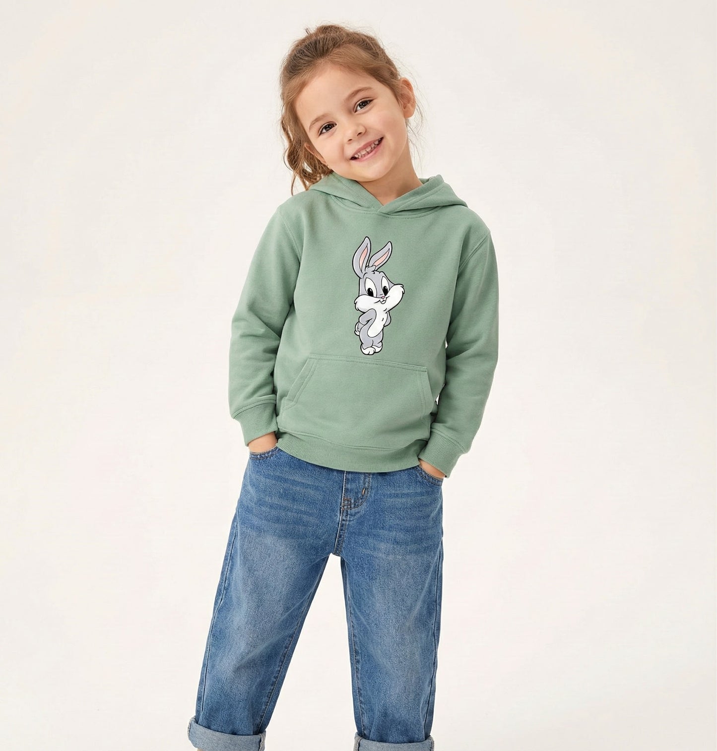 Girls Classic Bugs Bunny Oversized  Hoodie