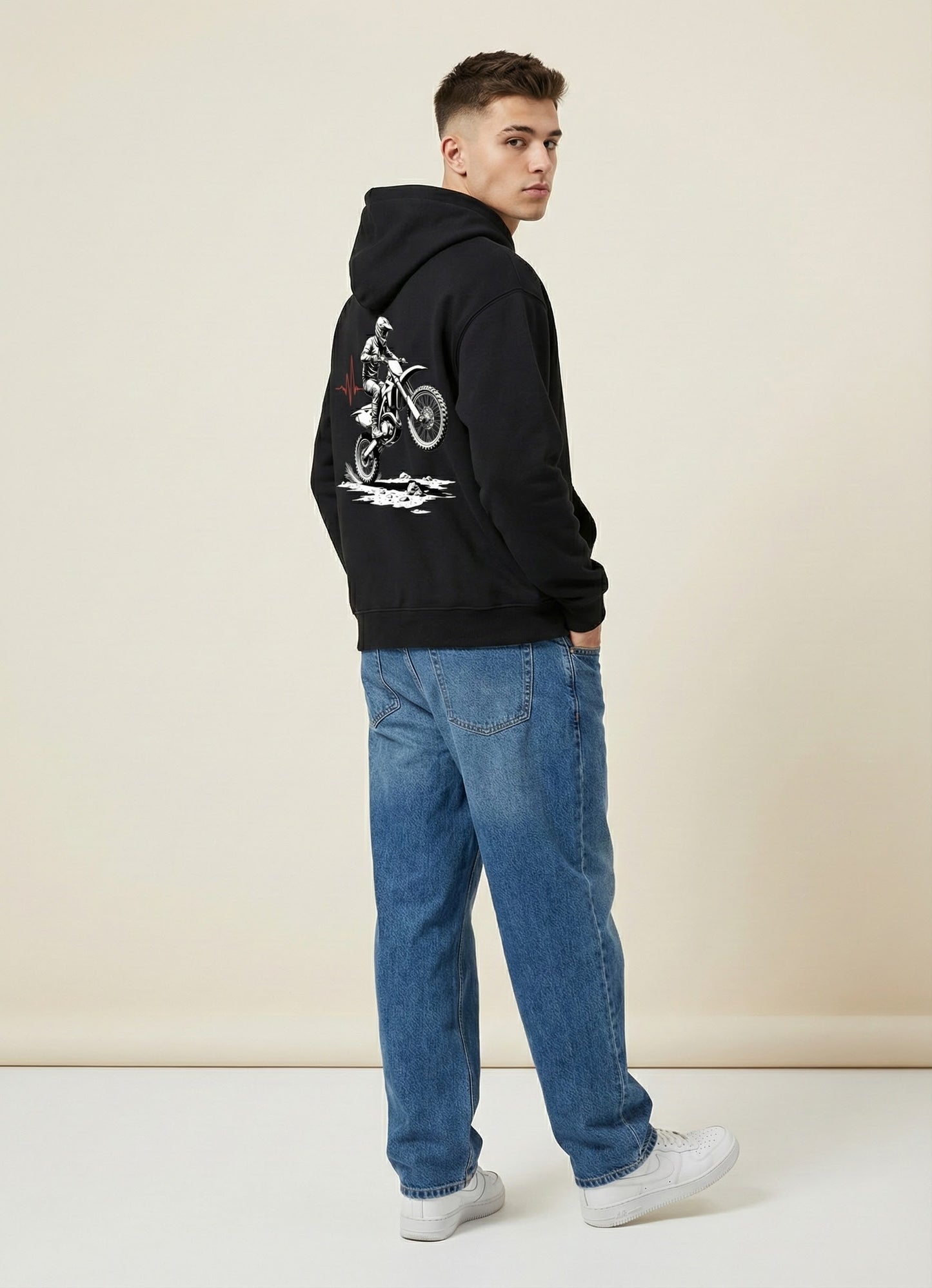 Boy's Motocross Life Graphic Hoodie