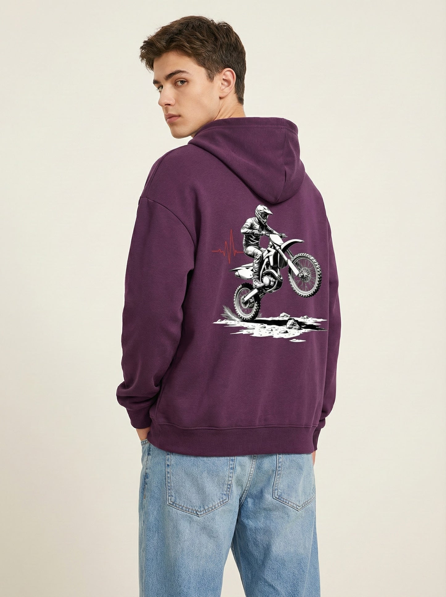 Boy's Motocross Life Graphic Hoodie