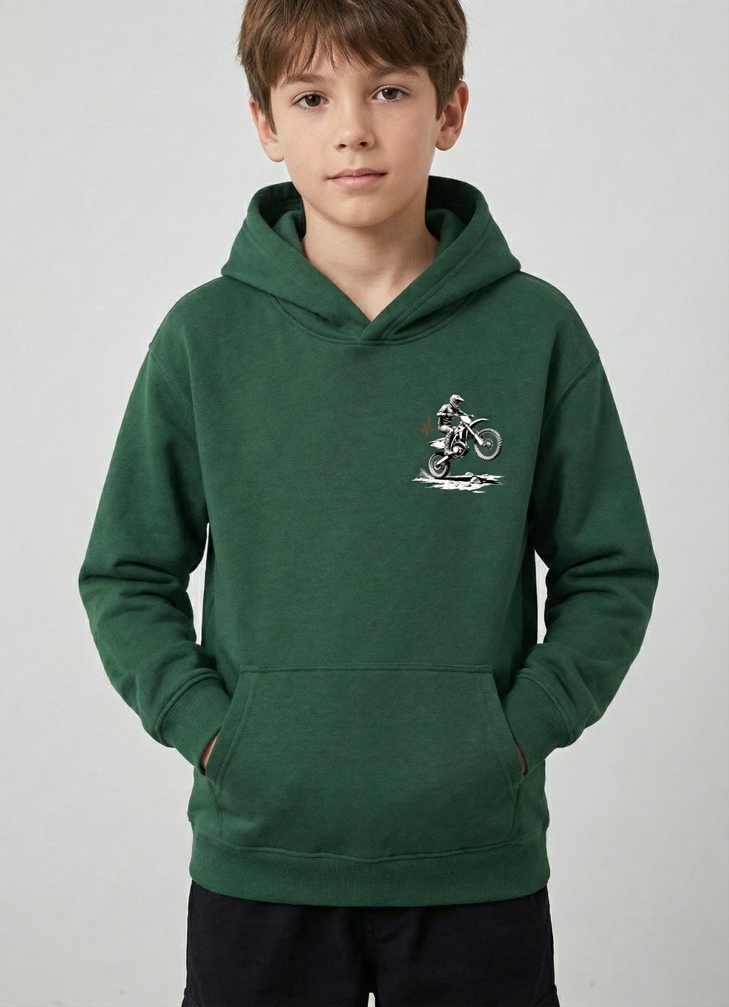 Boy's Motocross Life Graphic Hoodie