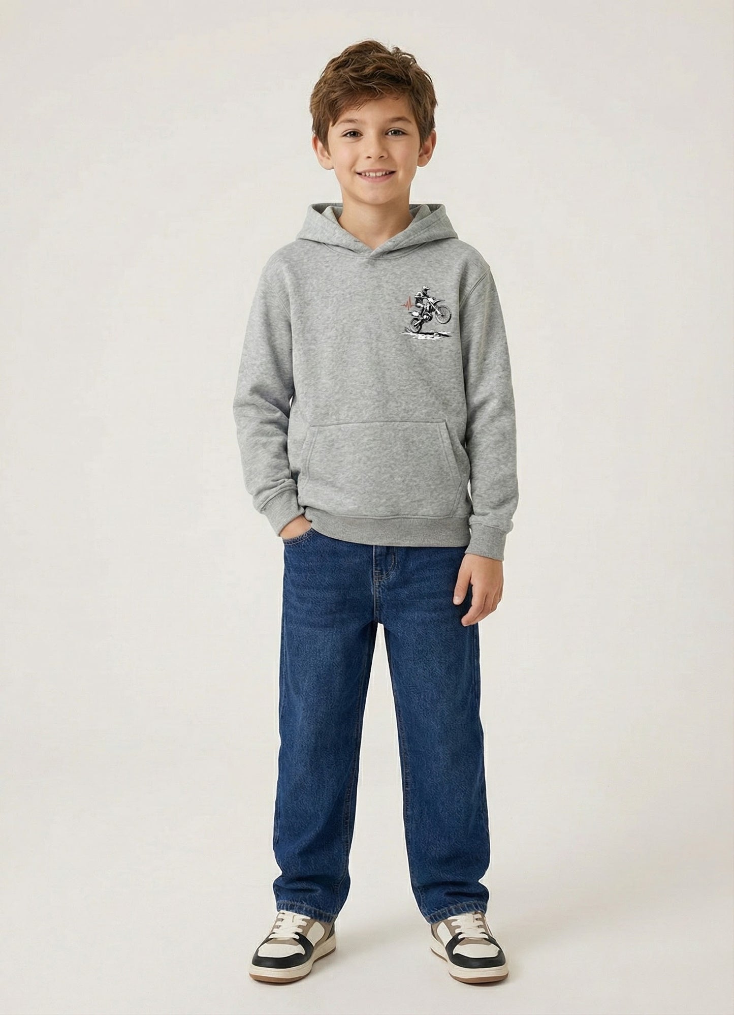 Boy's Motocross Life Graphic Hoodie